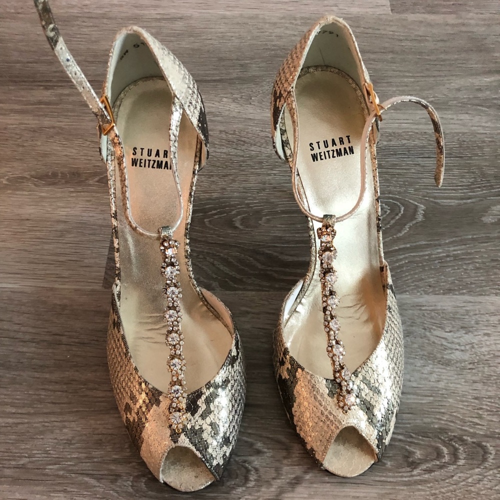Stuart Weizman Snakeskin Heels